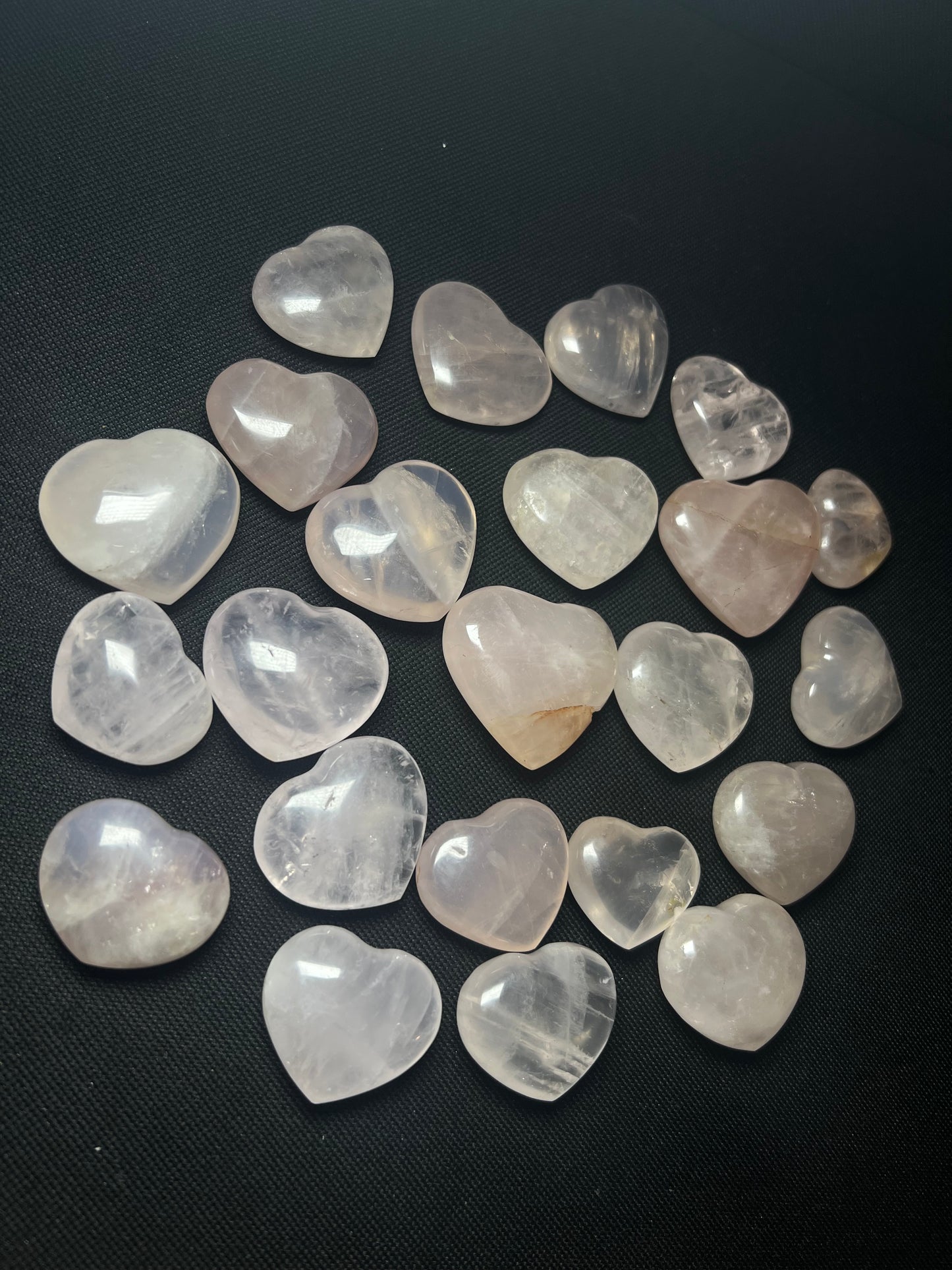 Gorgeous Rose Quartz Hearts x1 Statement Piece Home Décor Perfect Gift, Valentines Day