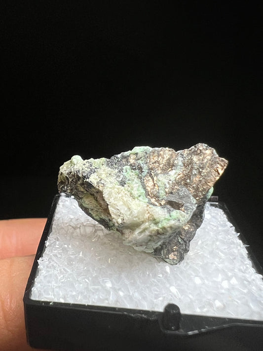 Nickeline With Annabergite From Tamdrost Mine, Zagora, Morocco- Collectors Piece, Crystal Healing, Specimen, Mineral (Box Included)