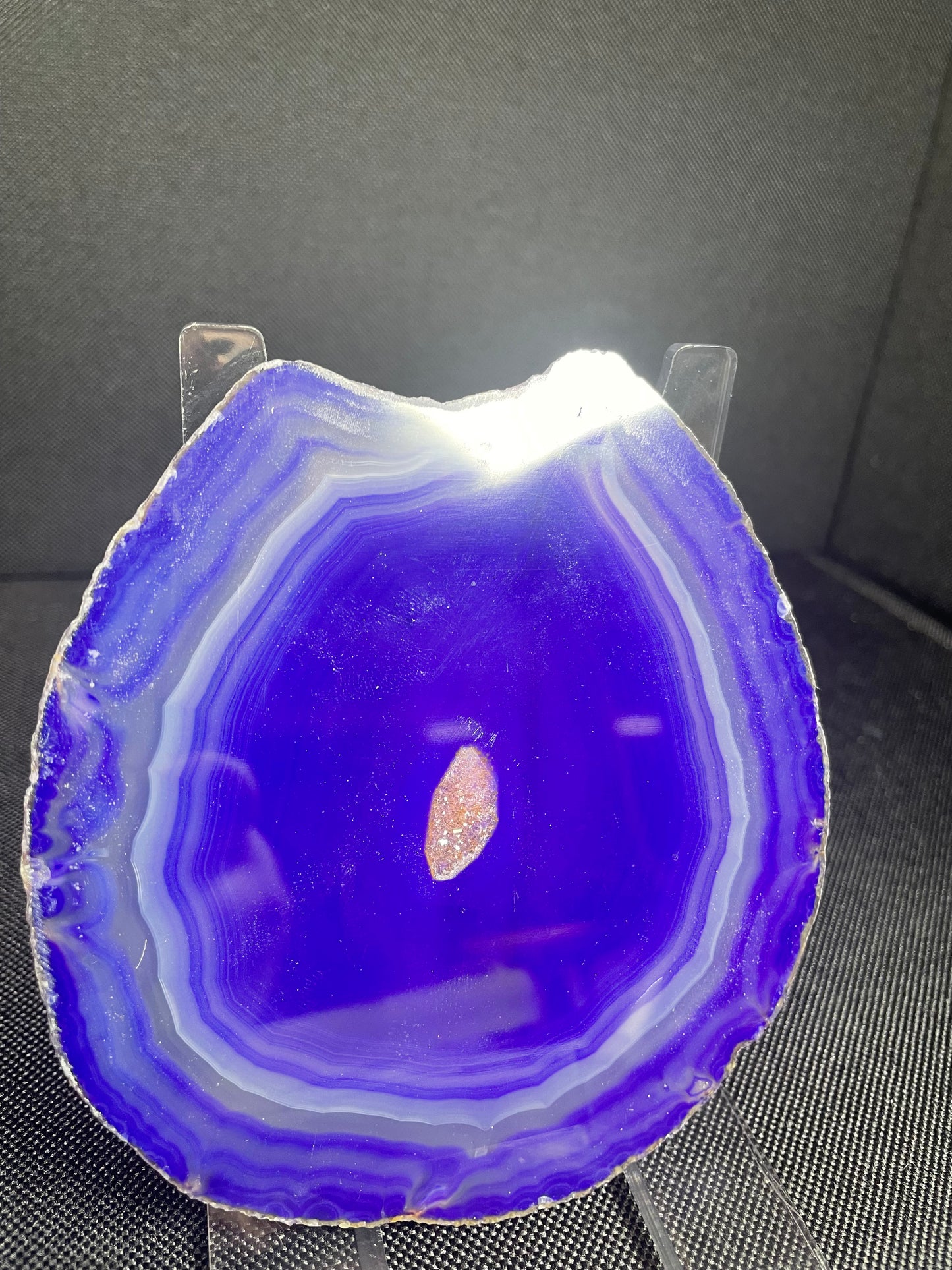 Purple Agate slice coaster