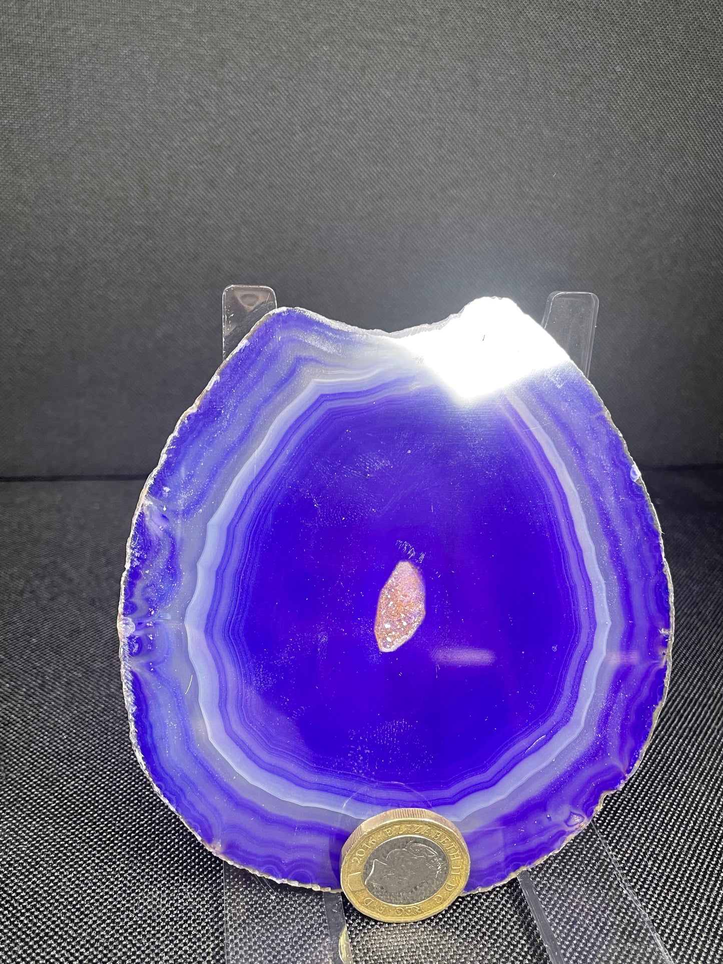 Purple Agate slice coaster