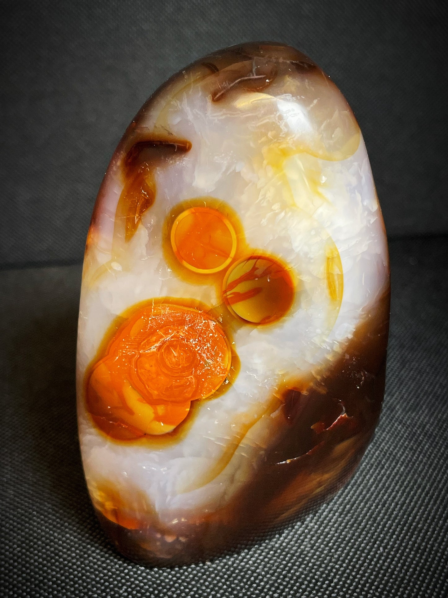 Polished Druzy Carnelian From Madagascar