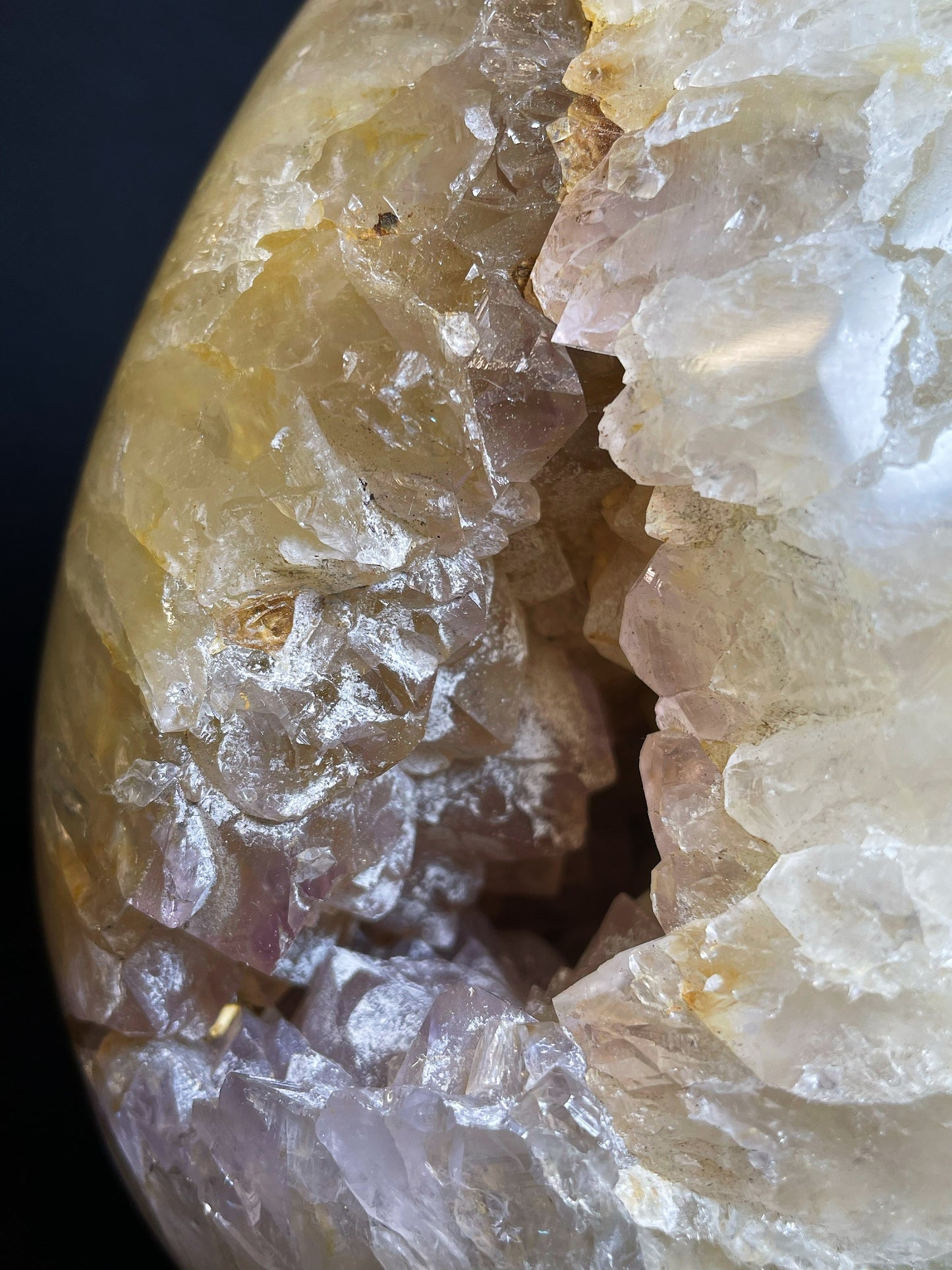 Polished Druzy Carnelian Geode Egg From Madagascar (Stand Included)