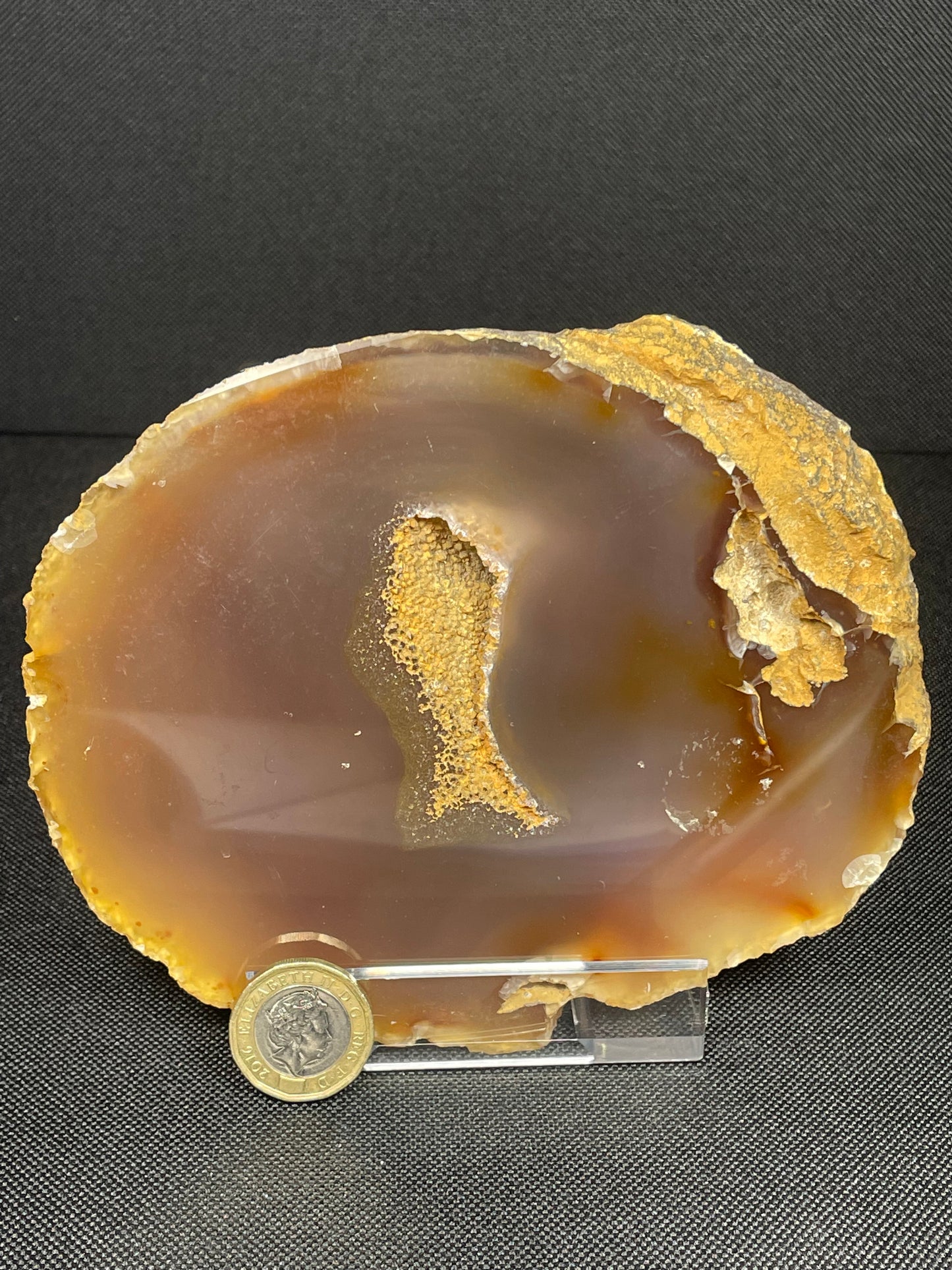 Natural Agate slice coaster