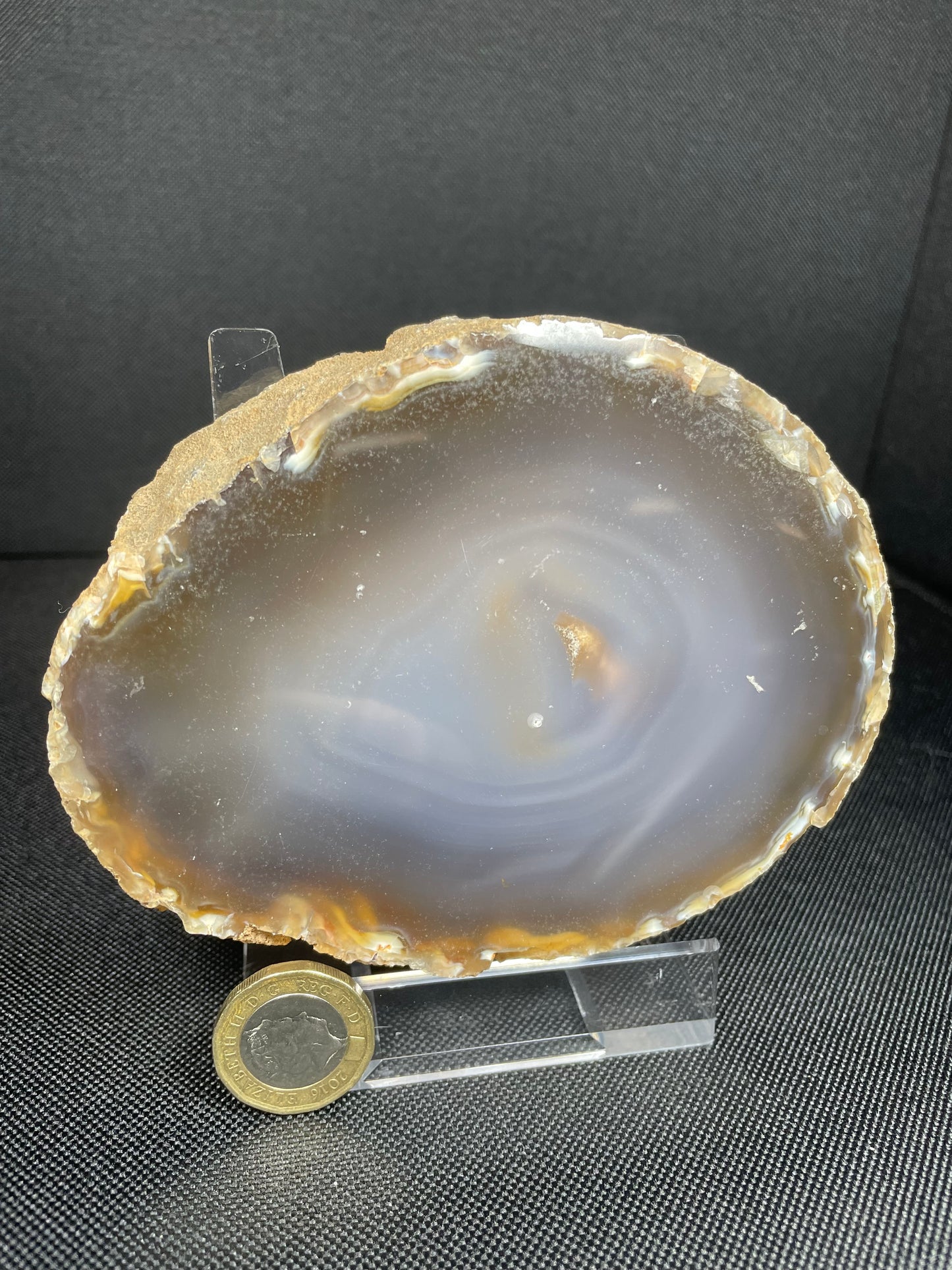 Natural Agate slice coaster