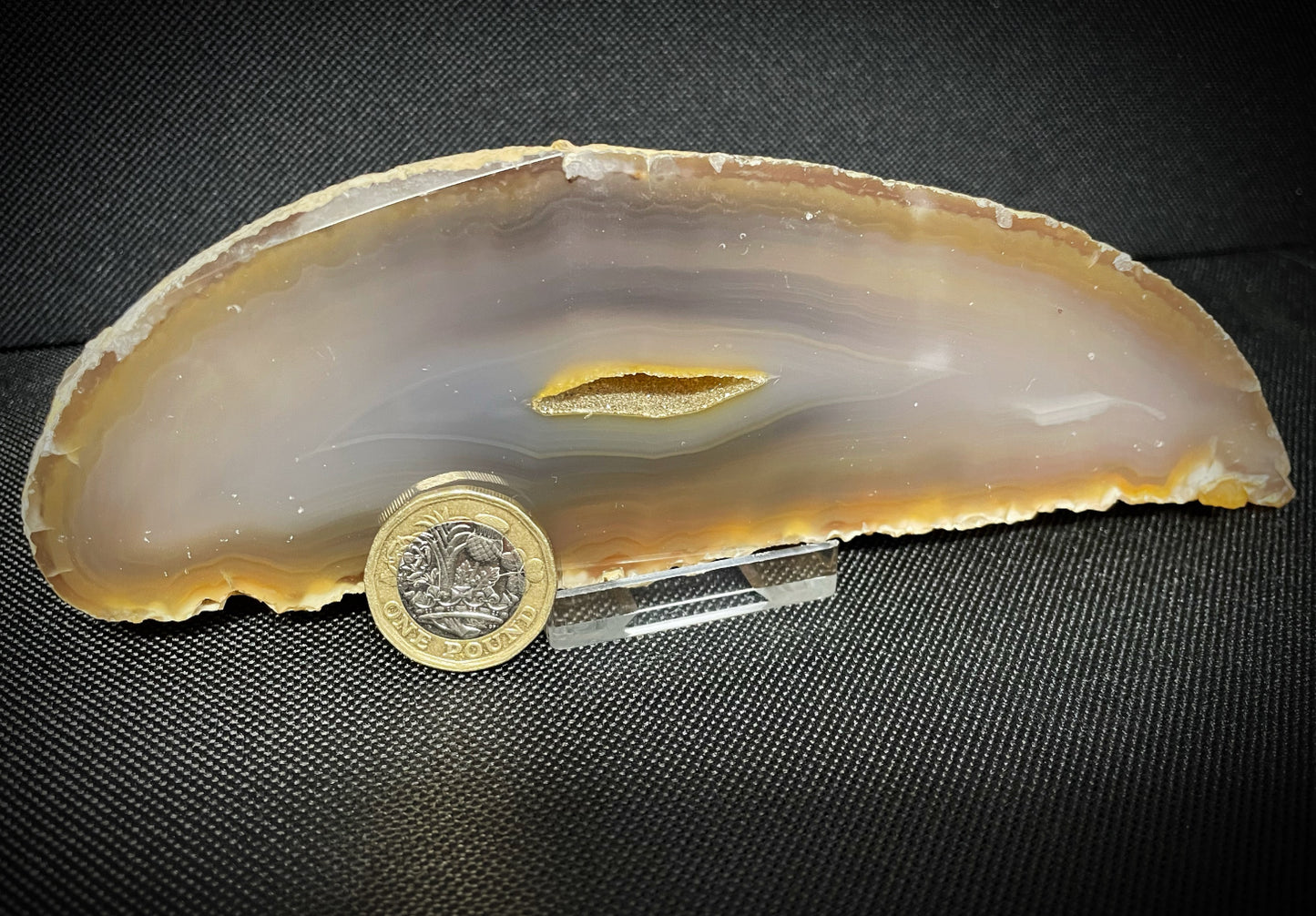 Natural Agate slice coaster