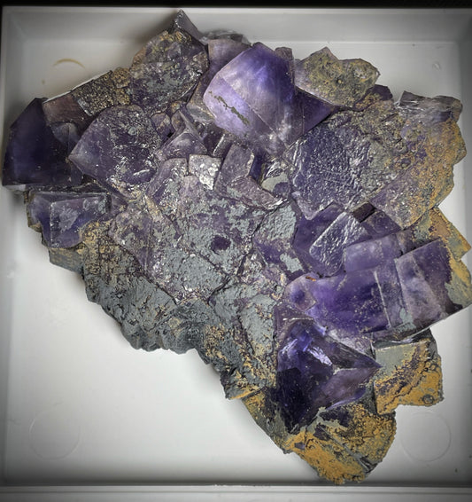 Purple Fluorite Cluster From Morocco