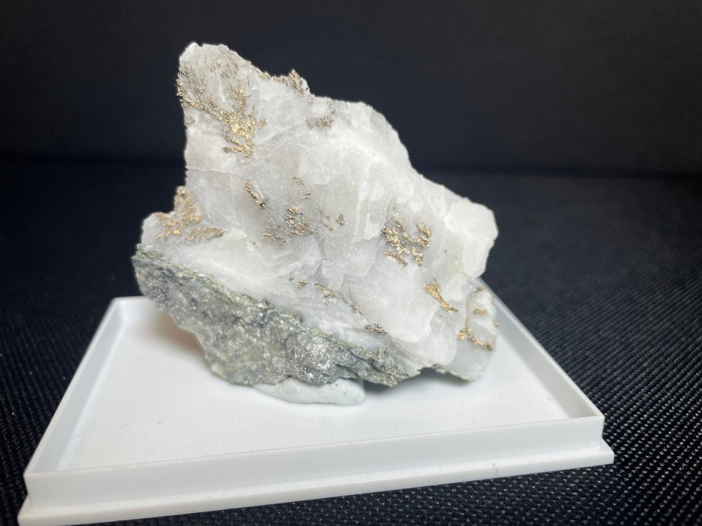 Natural Rare Native Silver in Calcite from Morocco Collectors piece Home Decor