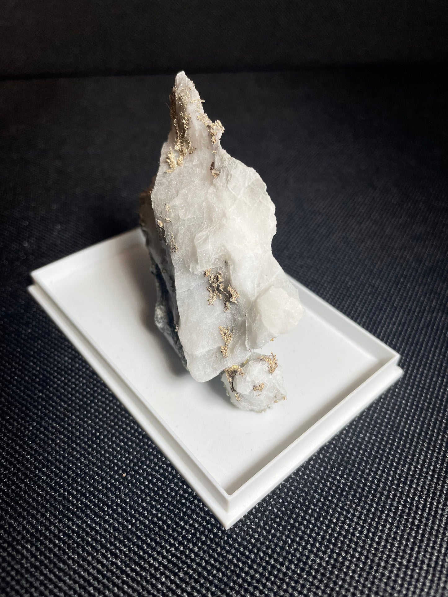 Natural Rare Native Silver in Calcite from Morocco Collectors piece Home Decor