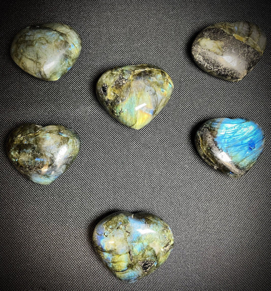 Outstanding Labradorite Hearts x1 Sold Individually Statement Piece Home Décor Perfect Gift