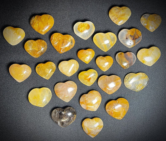 Gorgeous Mini Golden Healer Hearts x1 3.90 each Home décor Perfect Gift