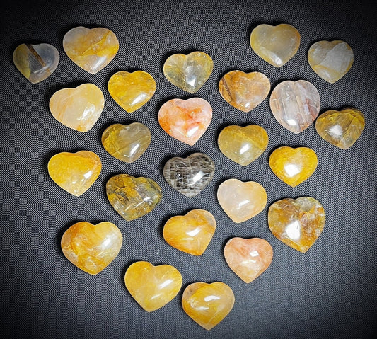 Gorgeous Medium Golden Healer Hearts x1 4.80 each Home décor Perfect Gift
