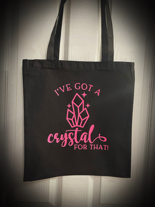 Unique Crystal Quote Pink Tote Bags Perfect Gift (I've got a Crystal for that)