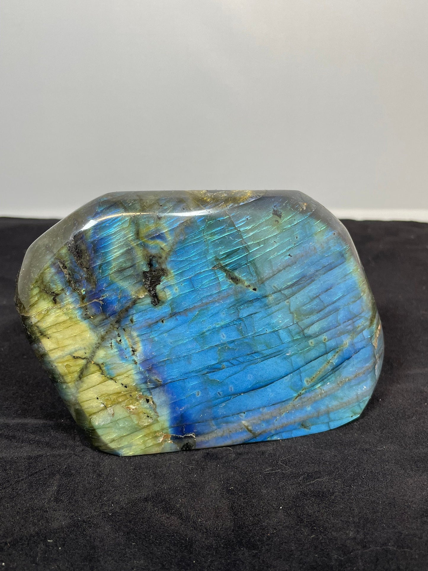 High Quality Polished Free Standing Labradorite Home Décor Statement Piece