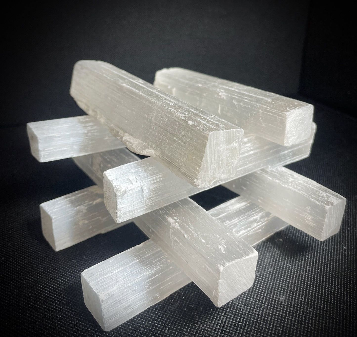 Gorgeous Selenite Rough Sticks Crystal Charging From Morocco 1x