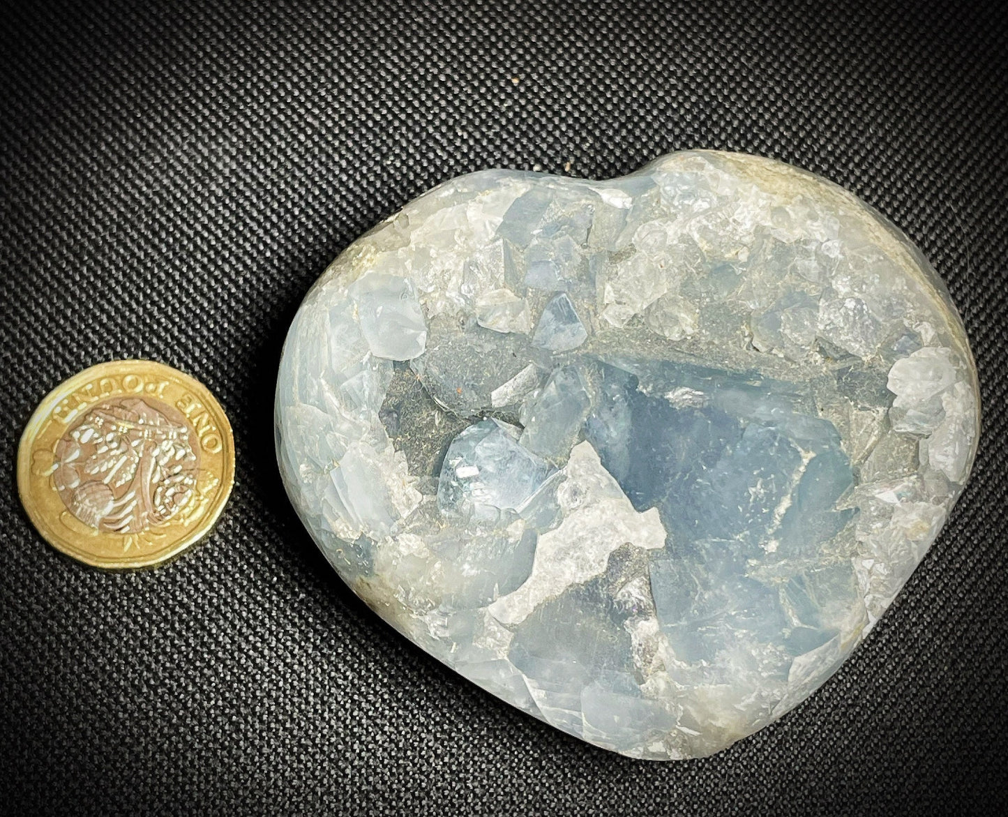 Outstanding Blue Celestite Heart Perfect Gift Home Décor Statement piece