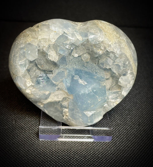 Outstanding Blue Celestite Heart Perfect Gift Home Décor Statement piece