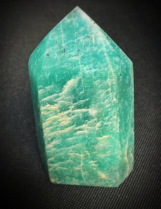 Outstanding Natural Amazonite Prism Free Standing Home Décor Statement Piece