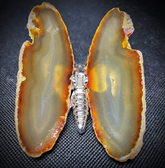 Outstanding Agate Slice Butterfly Perfect Gift Home Décor