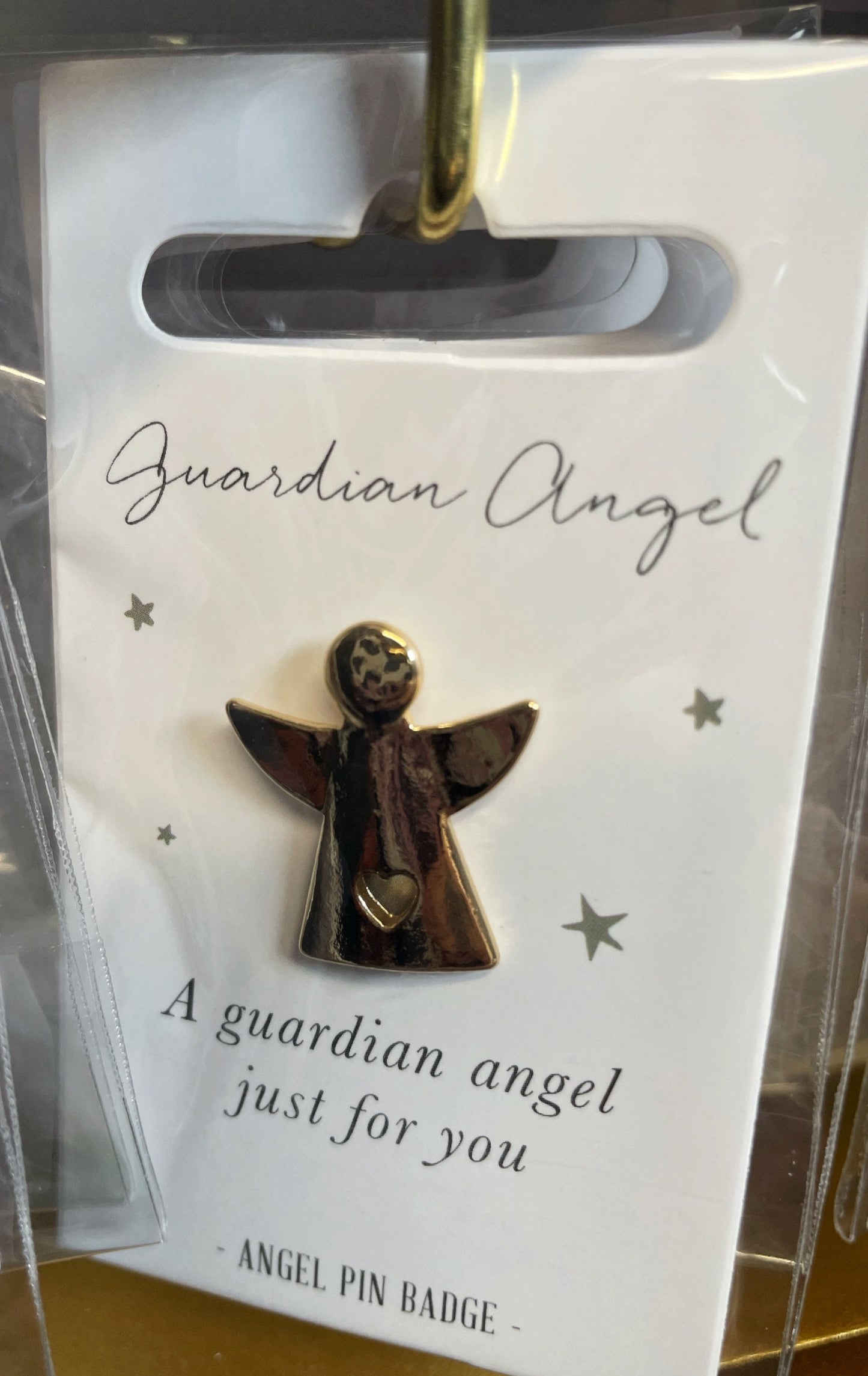 Little Angel Sentiment Pin Badge (Guardian Angel) - Perfect Gift