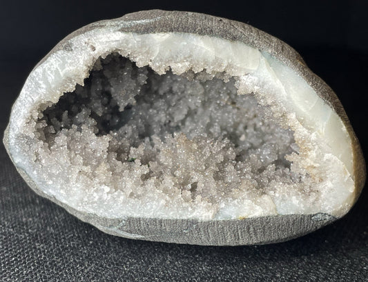 Outstanding Rare Druzy Chalcedony And Apophyllite Geode From Jalgaon District Maharashtra India Collectors Piece Home Décor