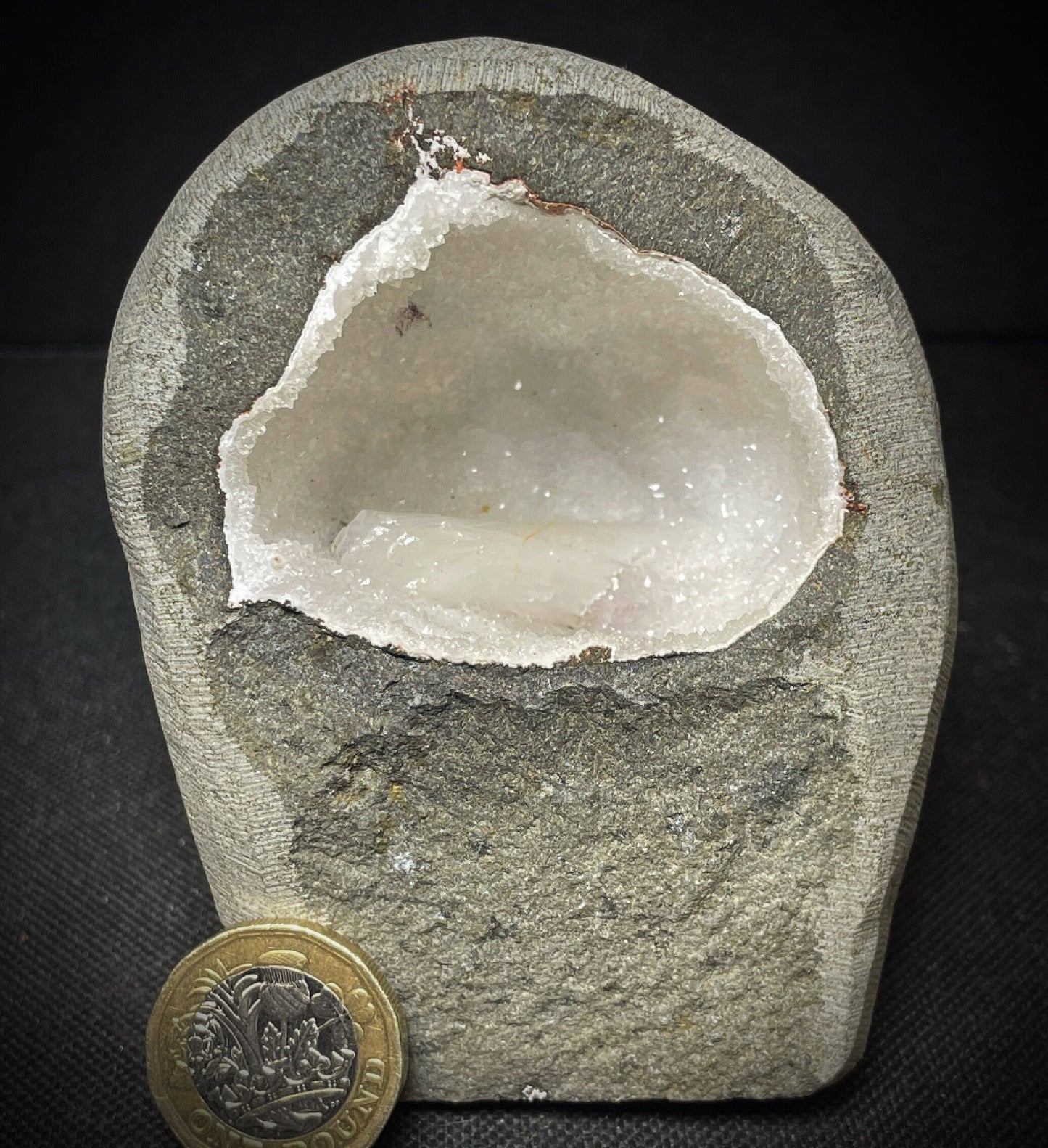 Outstanding Rare Bladed Scolecite And Apophyllite Geode From Jalgaon District Maharashtra India Collectors Specimen Home Décor