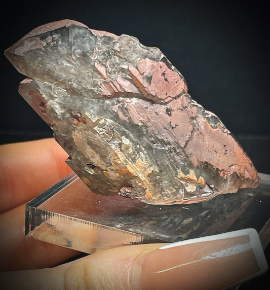 Quartz  With Hematite Coating From Jefferson Co., Colorado- Collectors Piece, Home Décor, Crystal