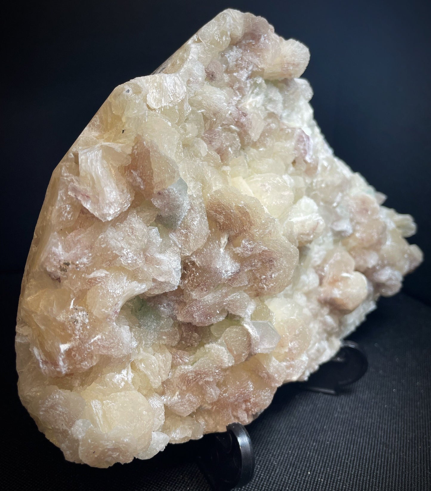 Green Apophyllite And Stilbite From Jalgaon District Maharashtra India Collectors Piece Home Décor