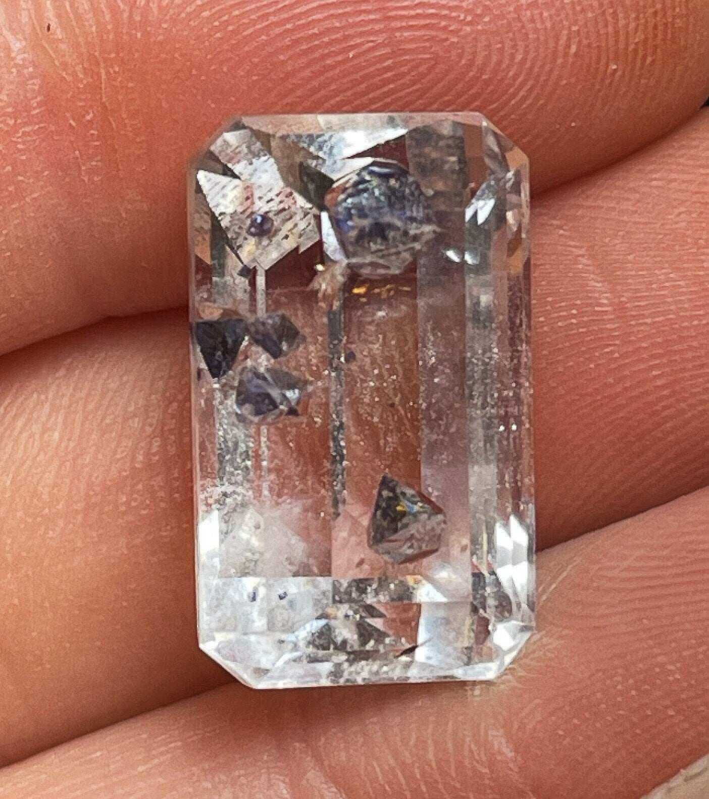 Rare Gem Cut Fluorite In Quartz From A One Off Pocket In Madagascar 2004-  Collectors Piece, Jewellery