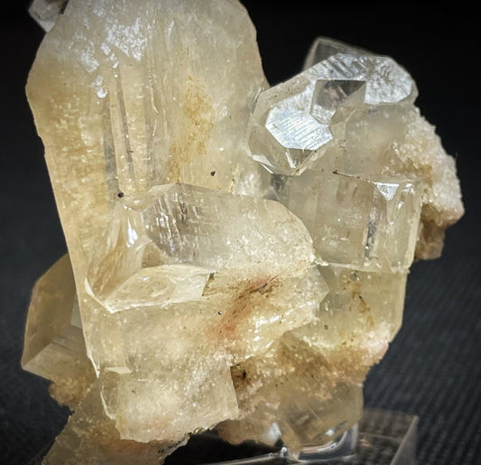 Cubed Apophyllite With Stilbite Specimen From India Collectors Piece