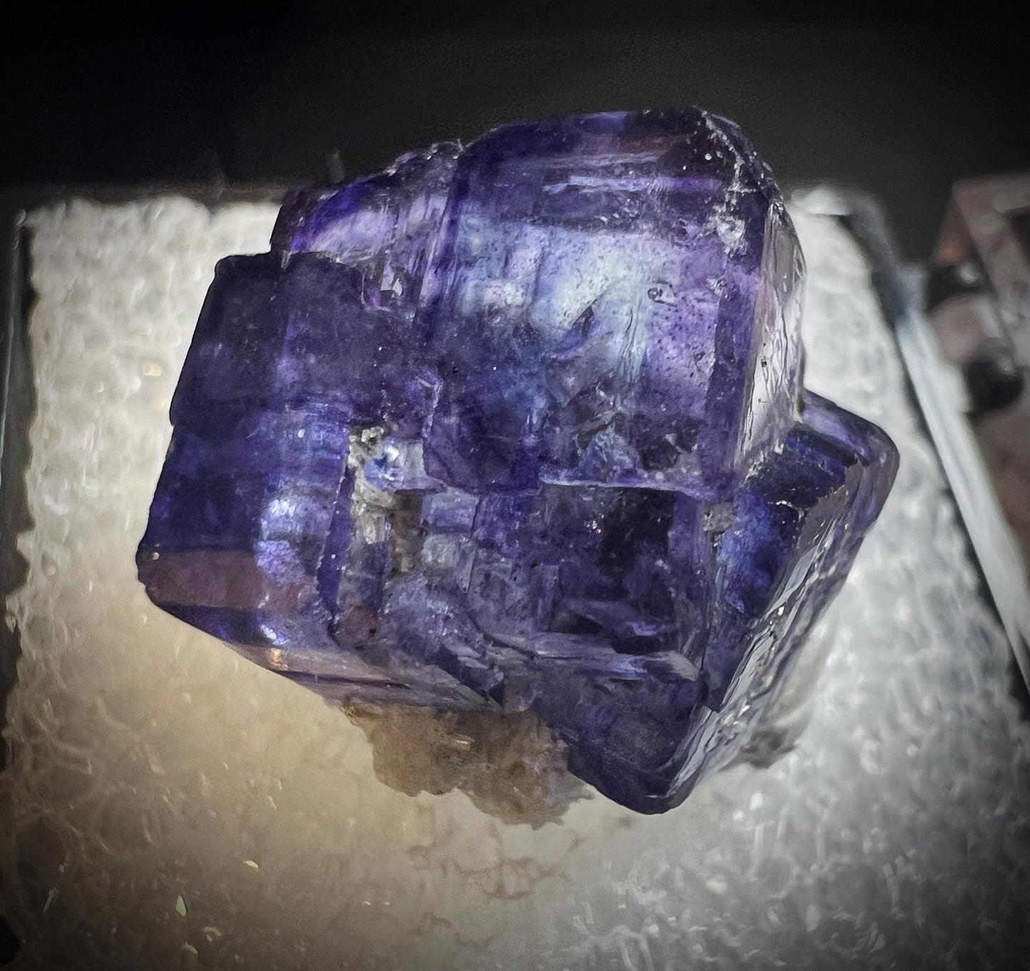 Purple Fluorite From Naica Mine, Chihuahua, Mexico- Collectors Piece (Box Included)