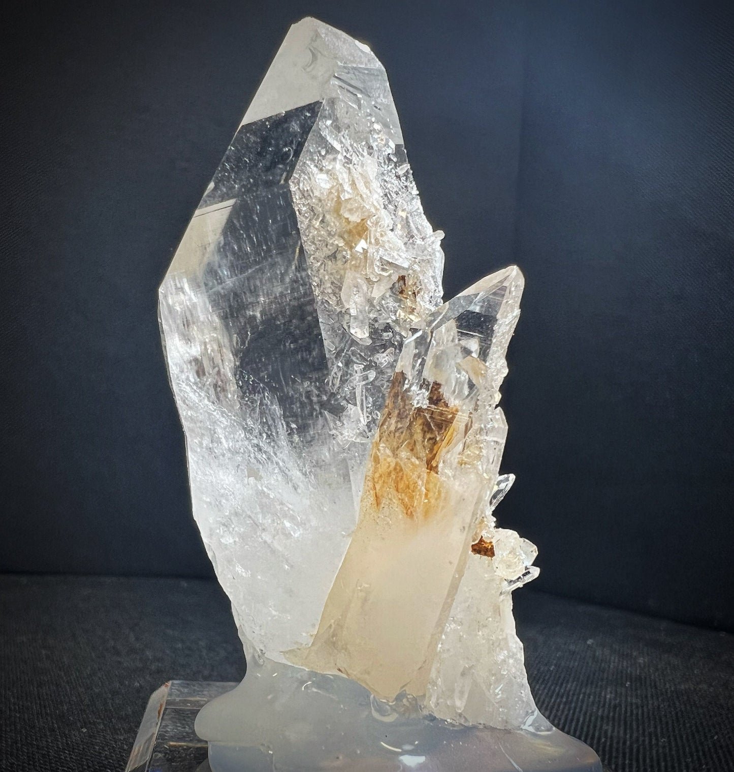 Columbian Quartz (Stand Included) Collectors Piece. Home Décor