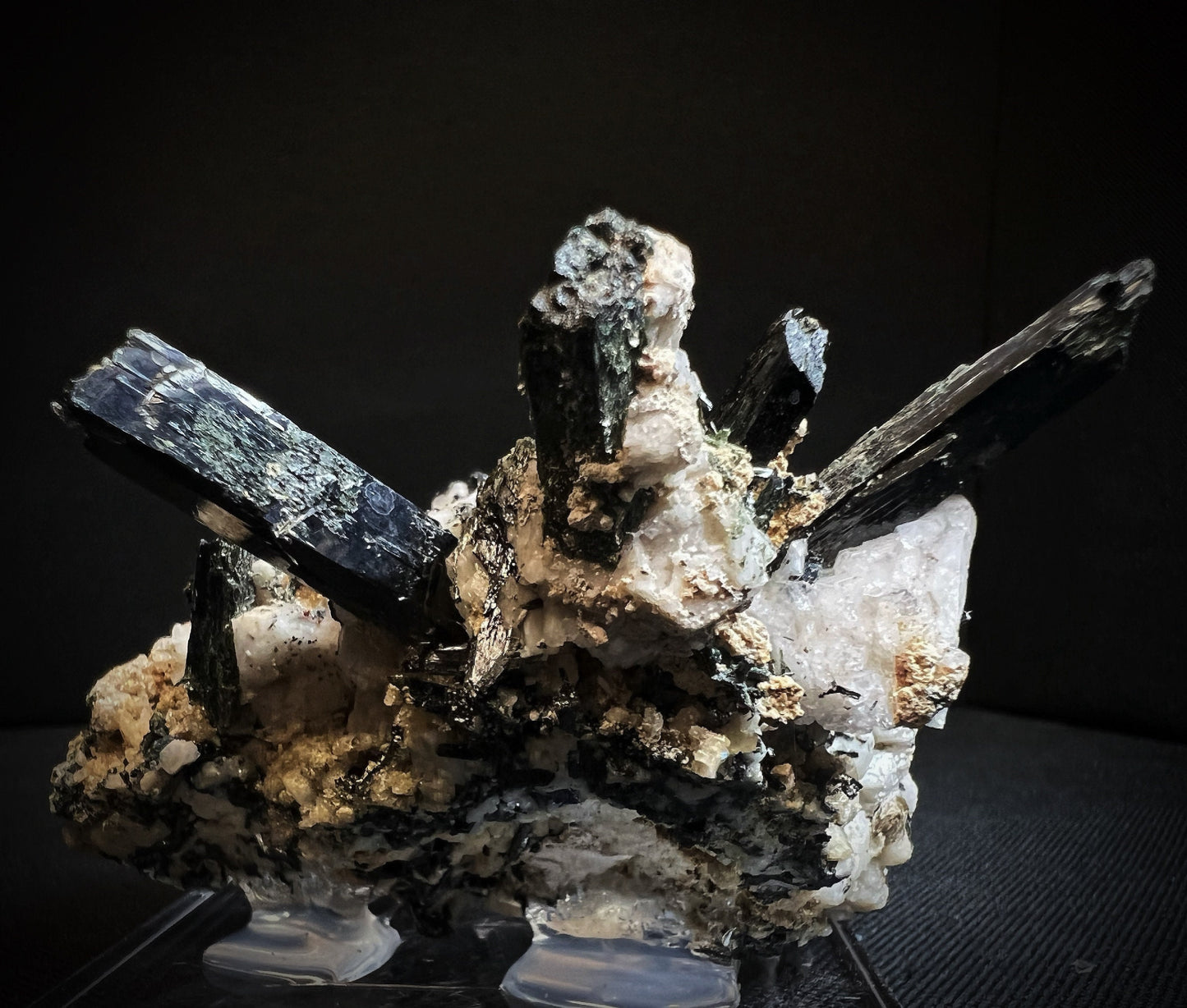 Aegirine With Feldspar From Mount Malosa, Zomba, Malawi- Collectors Piece, Statement Piece, Home Décor, Crystal (Stand Included)