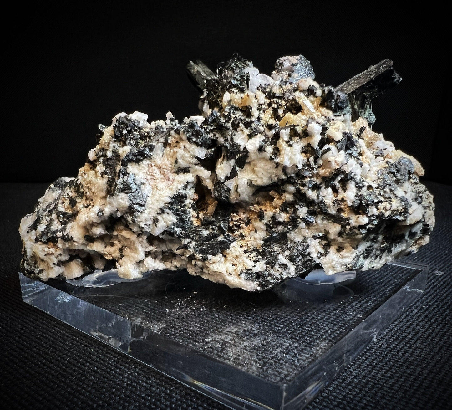 Aegirine With Feldspar From Mount Malosa, Zomba, Malawi- Collectors Piece, Statement Piece, Home Décor, Crystal (Stand Included)