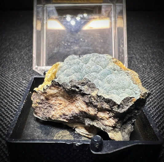 Kidwellite And Cacoxenite From Arena 1 Claim, Polk Co, Arkansas (Box Included) Collectors Piece, Home Décor