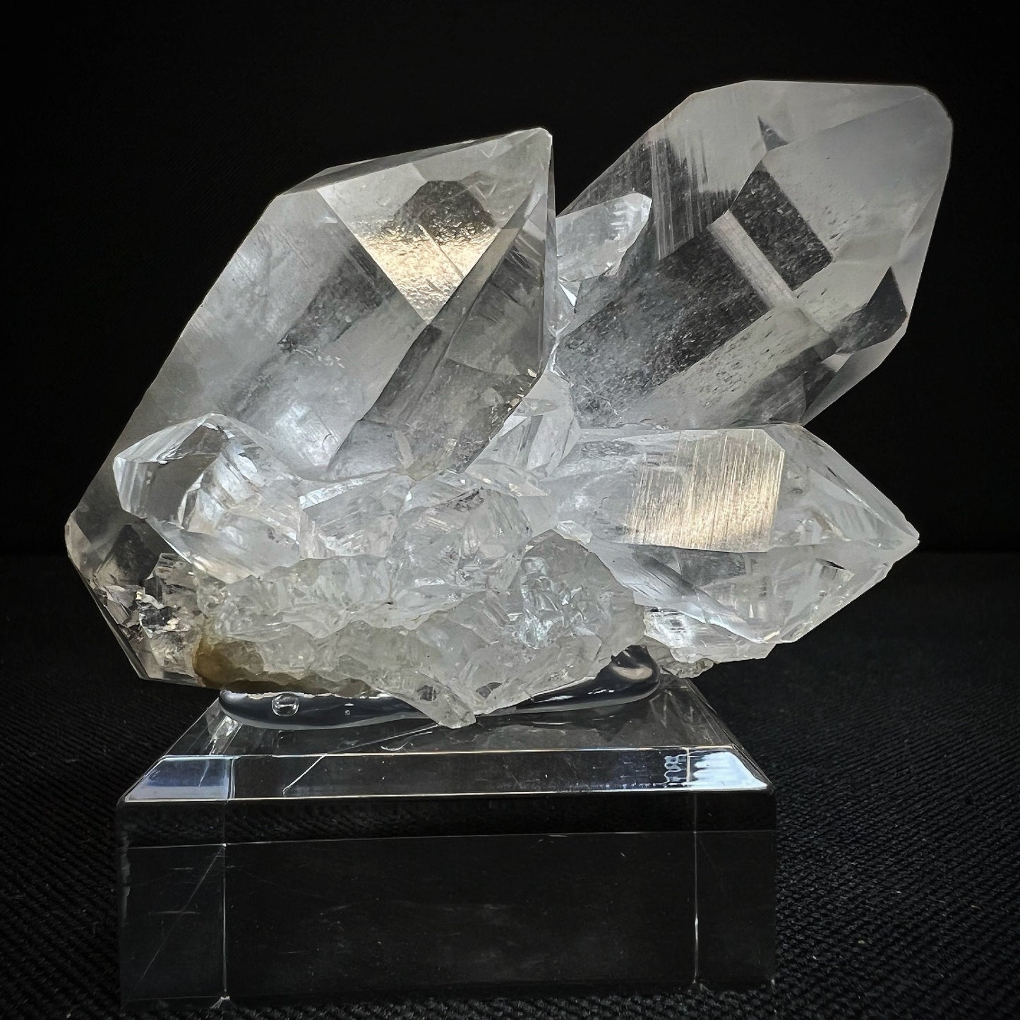 Perfectly Formed, Double Terminated Himalayan Clear Quartz Cluster (Stand Included) Gift, Collectors Piece