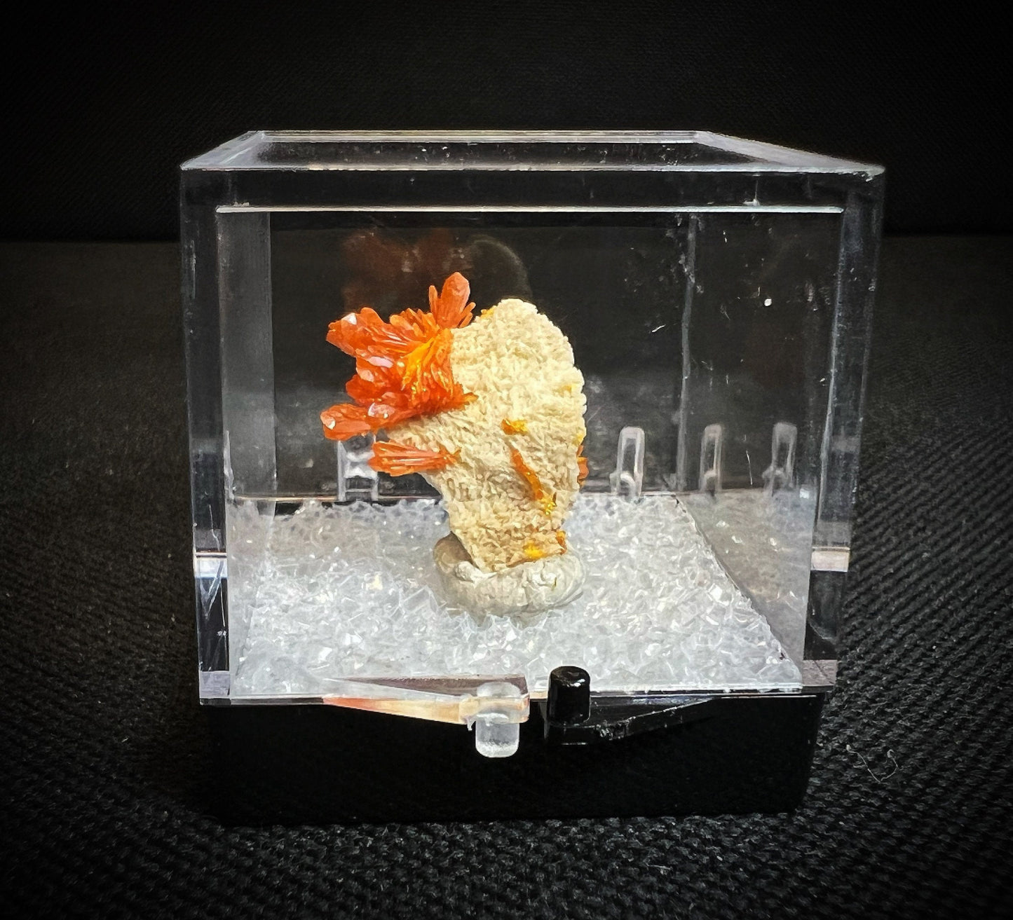 Orpiment On Barite From El'brusskiy Arsenic Mine -Collectors Piece, Home Décor, Gift (Box Included)