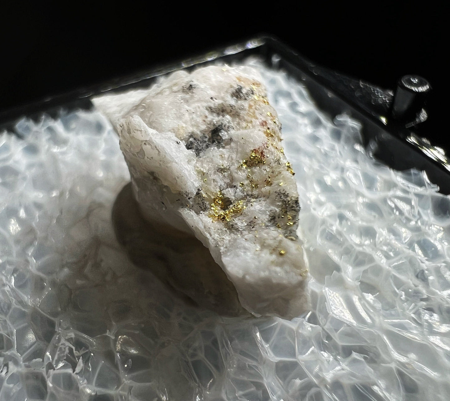 Gold In Quartz From Lecanvey Mine, County Mayo, Ireland- Collectors Piece, Home Décor, Gift (Box Included)