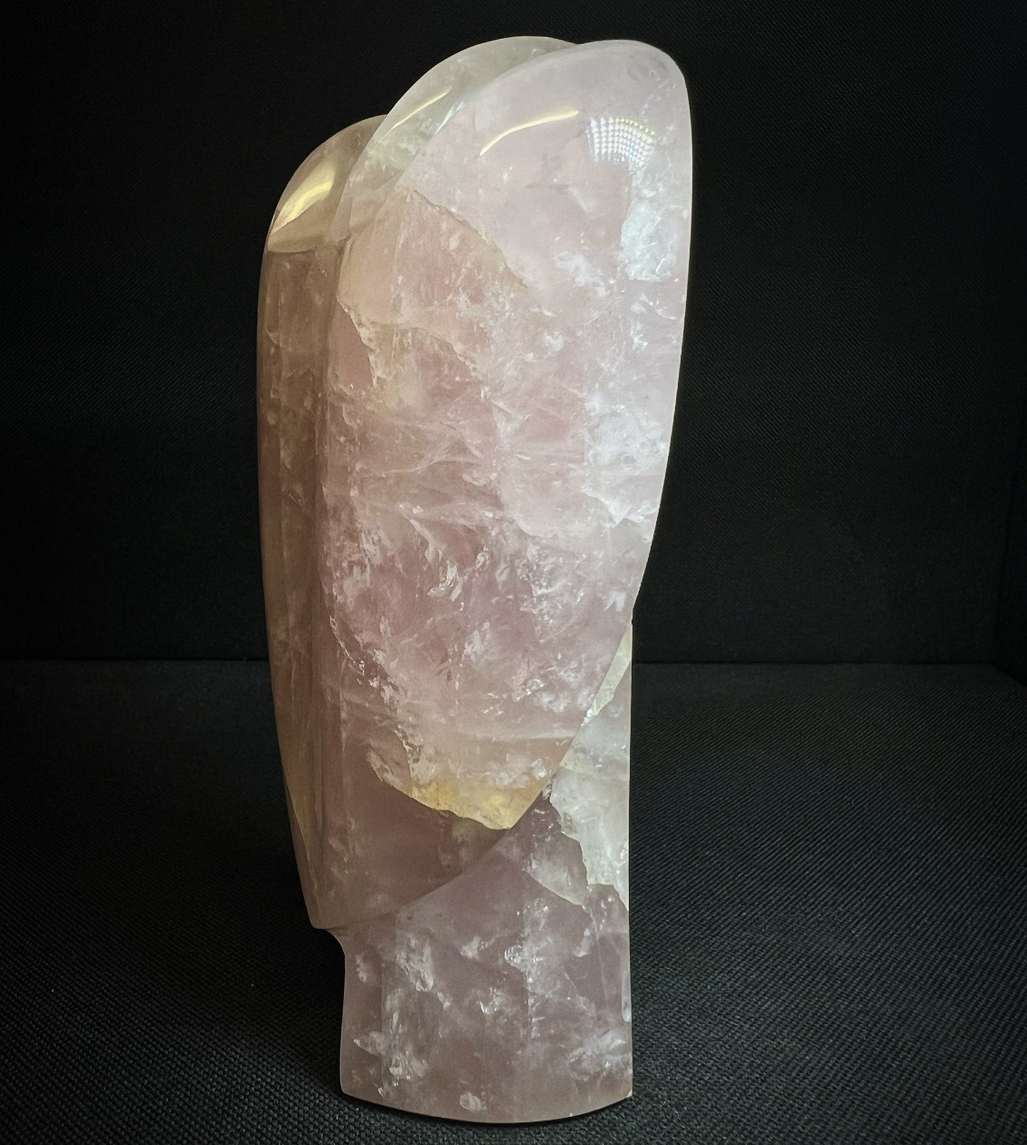 Polished Rose Quartz Angel- Home Décor, Statement Piece, Gift