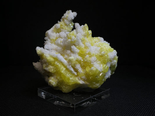 Sulphur With Calcite From Agrigento, Sicily, Italy- Collectors Piece, Statement Piece