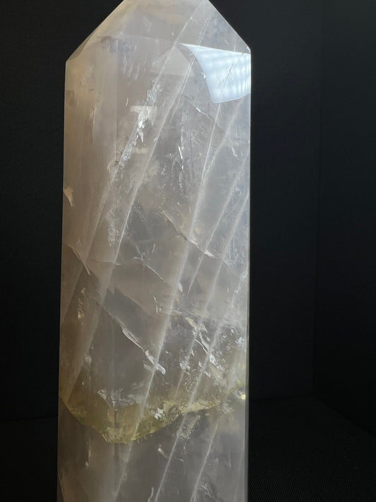 Large Rare High Grade Polished Lavender Rose Quartz Tower, Prism, Point- Home Décor, Statement Piece