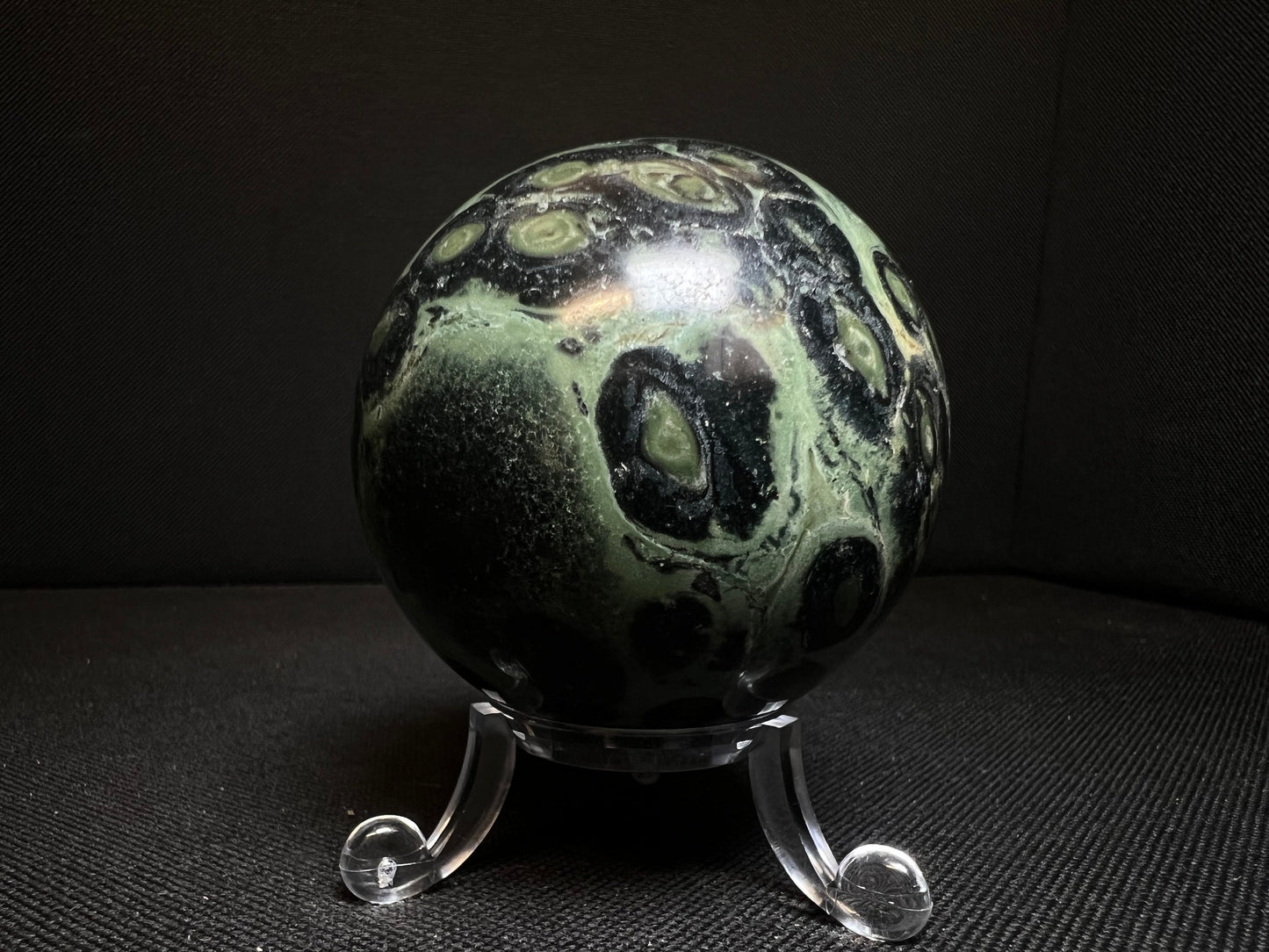 Outstanding Kambaba Jasper Sphere Home Décor Statement Piece (Stand Included)