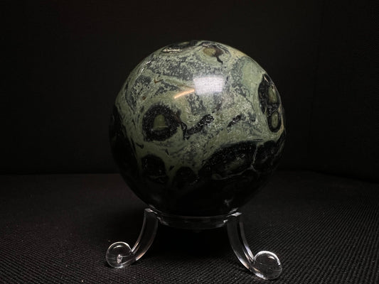 Outstanding Kambaba Jasper Sphere Home Décor Statement Piece (Stand Included)