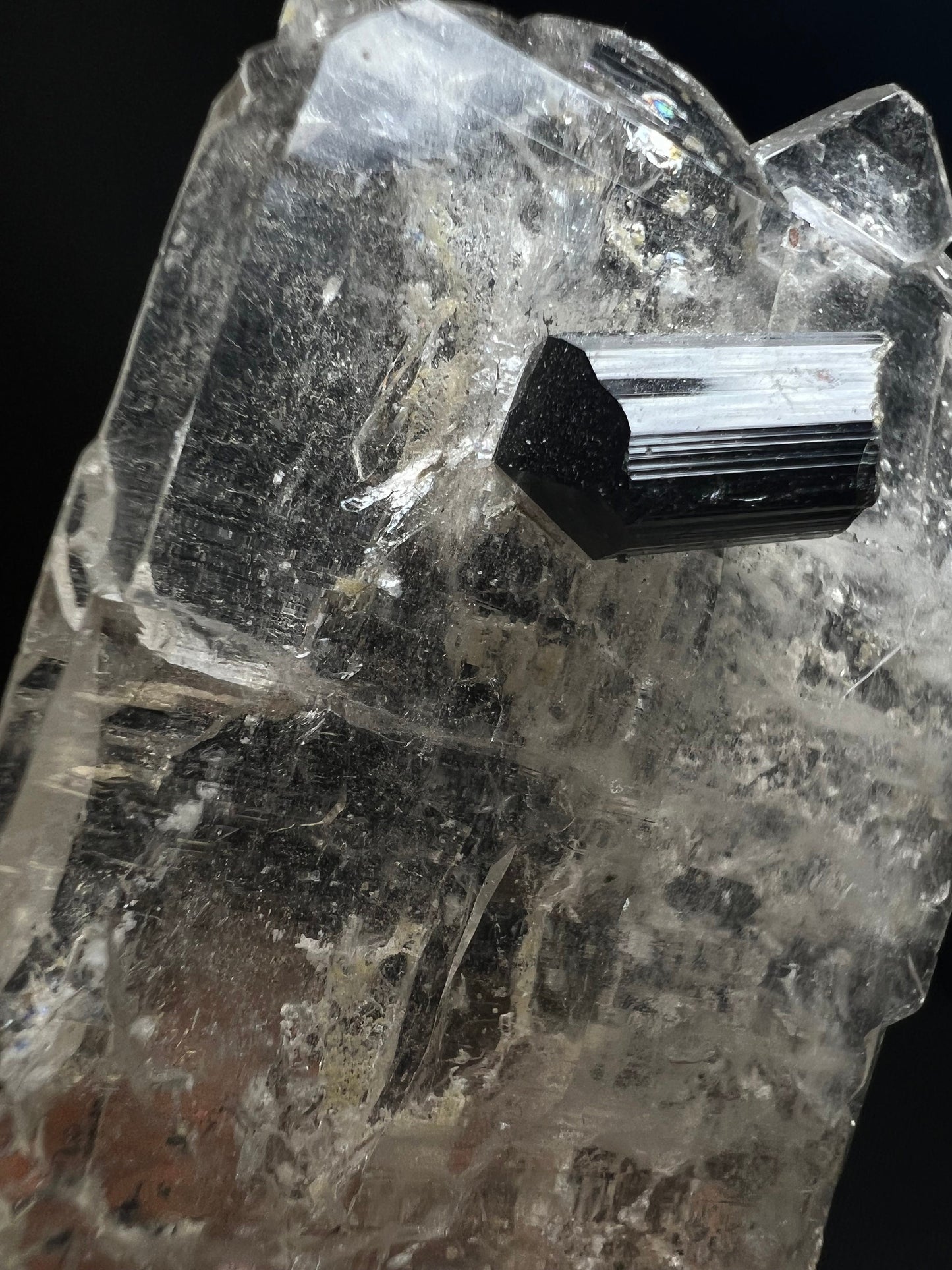 Rare Gwindel/ Tabular Formation Of Quartz With Tourmaline From Pakistan- Statement Piece, Collectors Piece, Home Decor
