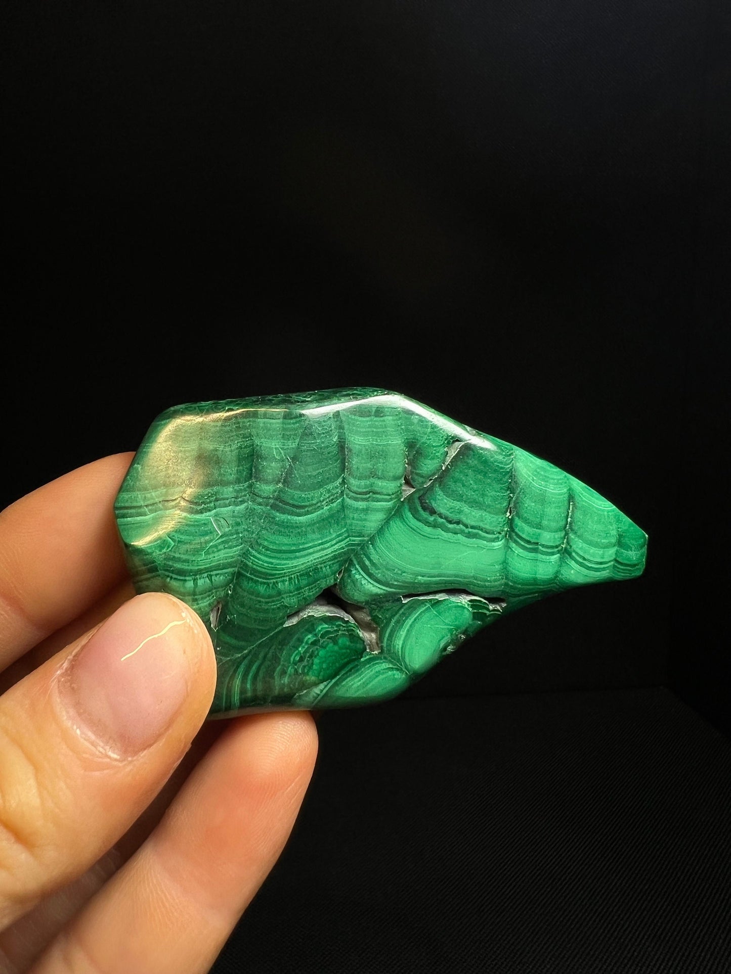 Polished Malachite Crystal- Crystal Healing, Home Decor, Gift