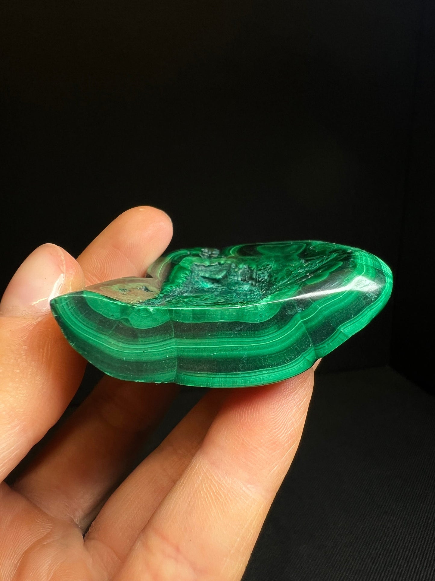 Polished Malachite Crystal- Crystal Healing, Home Decor, Gift