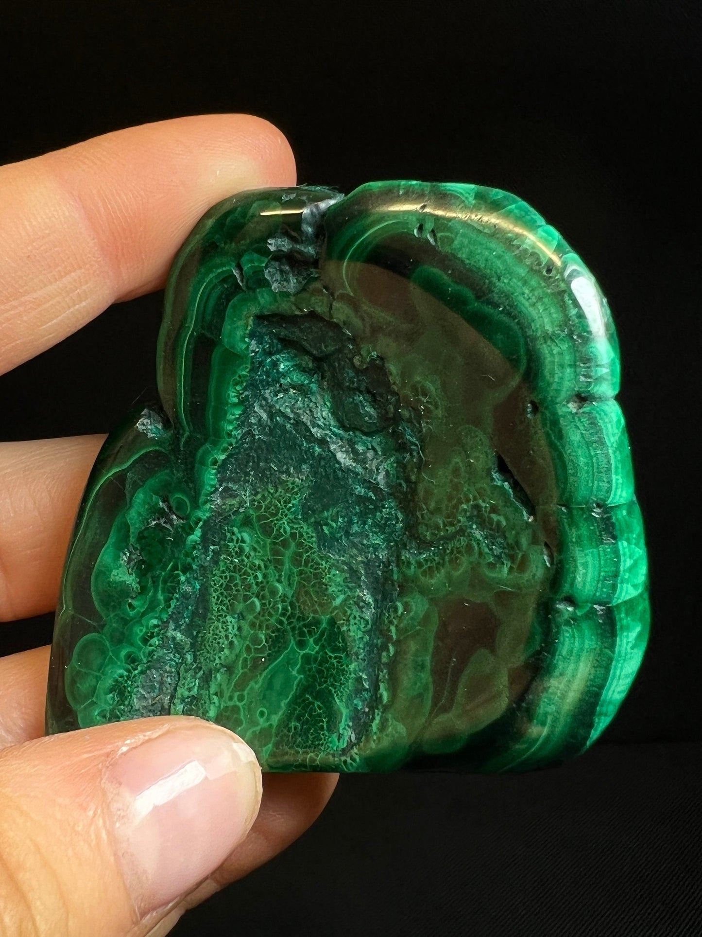 Polished Malachite Crystal- Crystal Healing, Home Decor, Gift