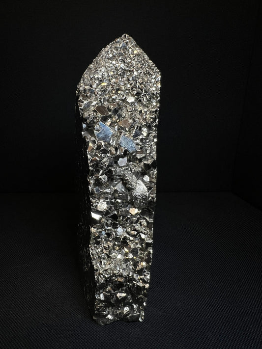 Pyrite Chunk/ Tower/ Point From Peru- Home Décor, Statement Piece, Crystal Healing