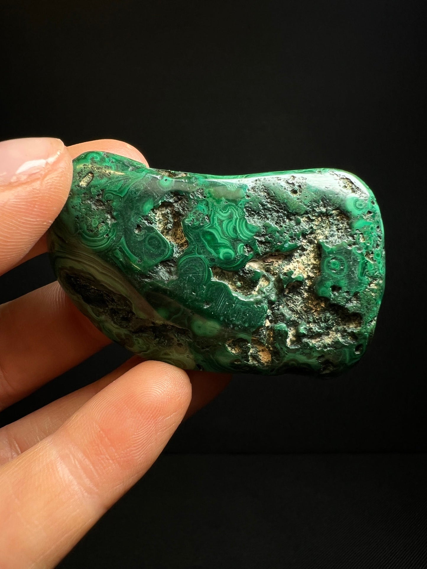 Polished Malachite Crystal- Crystal Healing, Home Decor, Gift