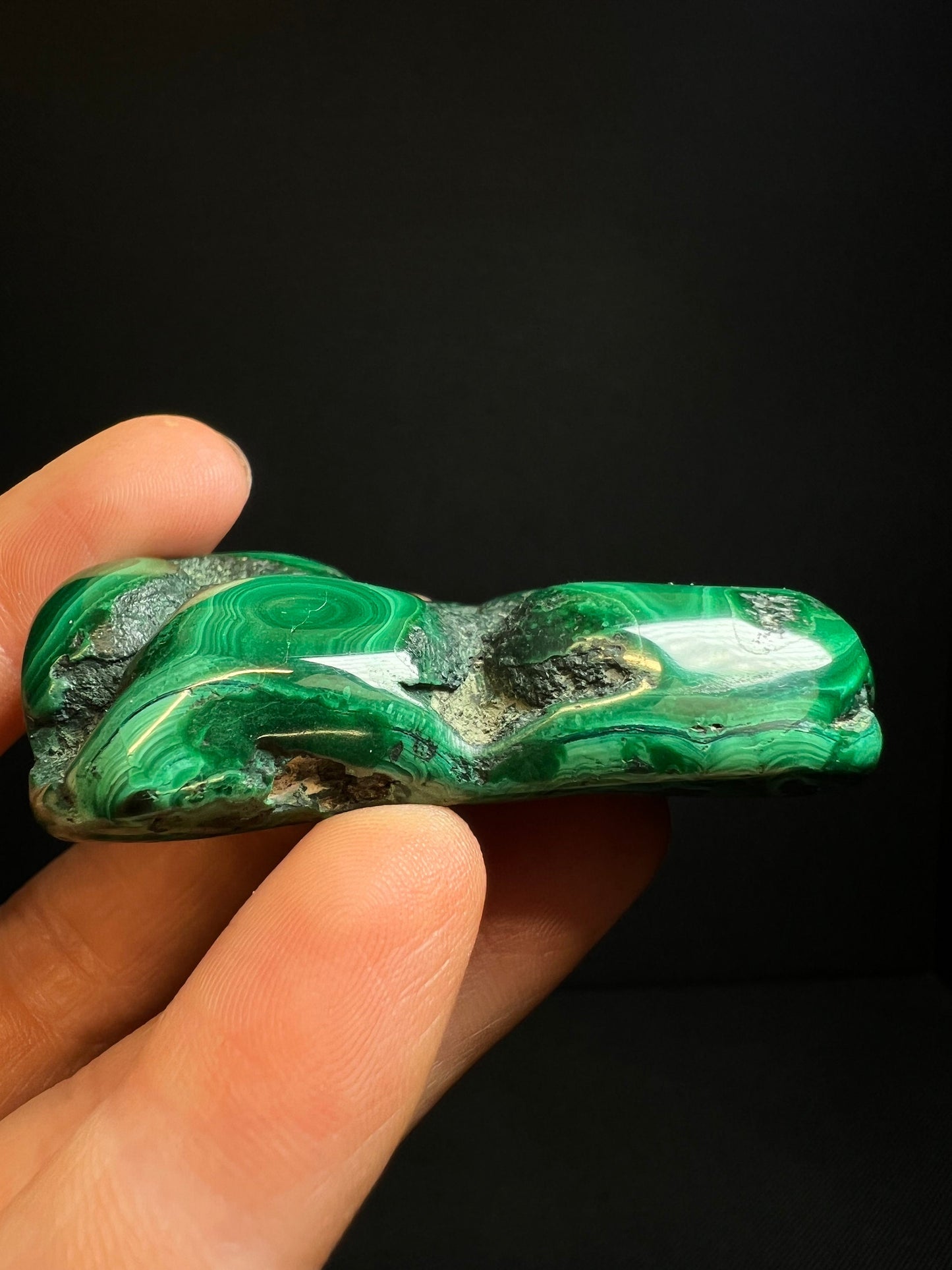 Polished Malachite Crystal- Crystal Healing, Home Decor, Gift