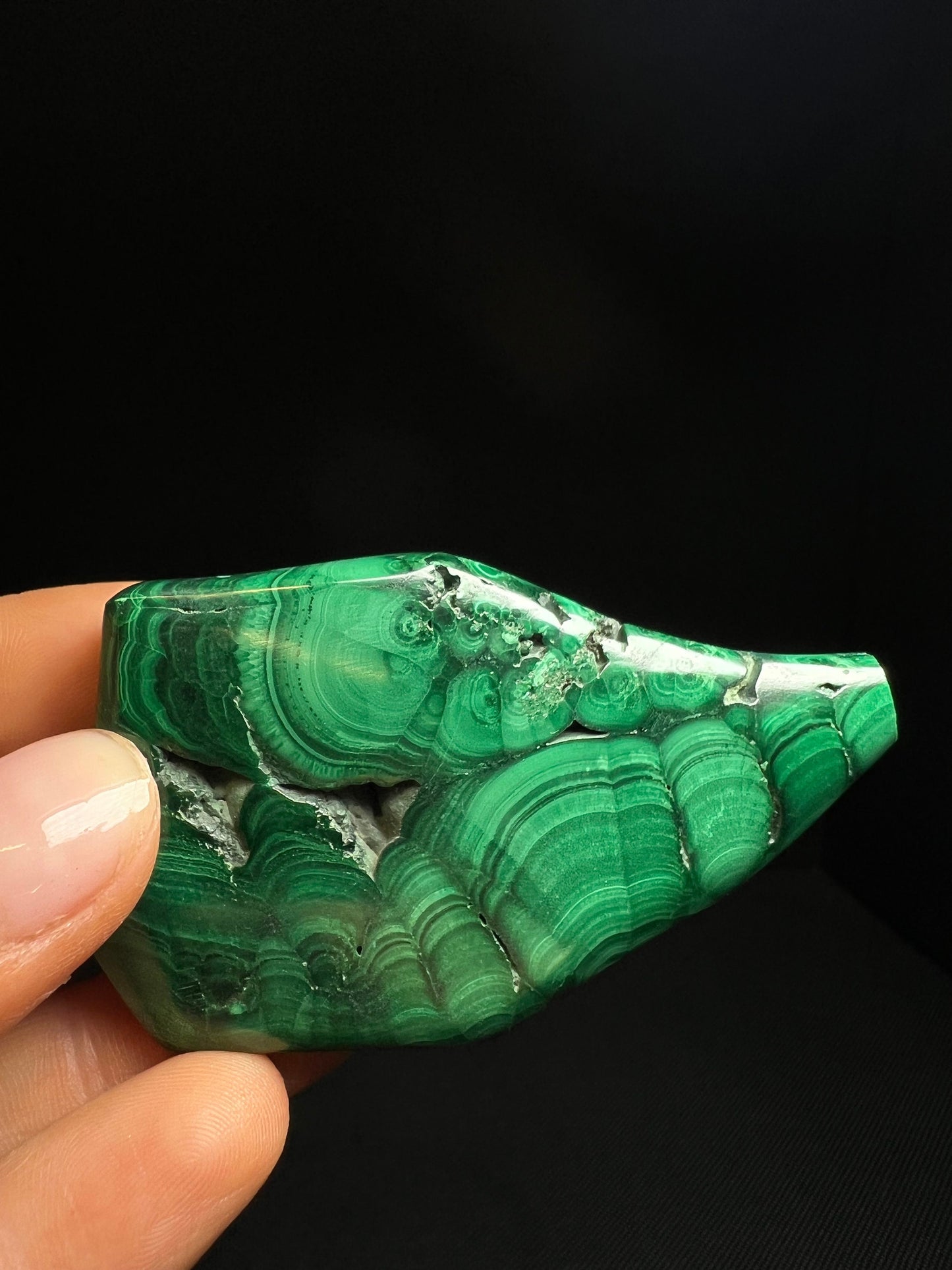 Polished Malachite Crystal- Crystal Healing, Home Decor, Gift